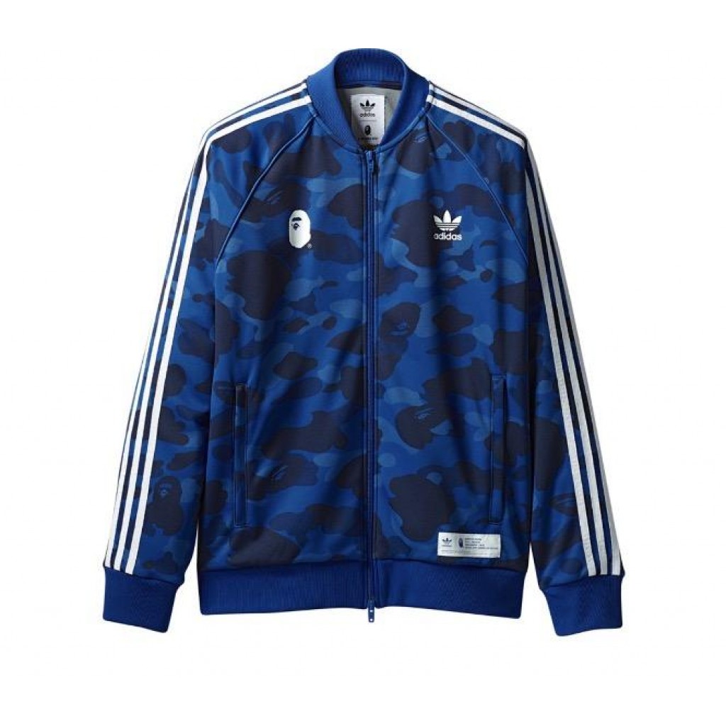 Bape x Adidas Track Jacket Blue by Youbetterfly UAE